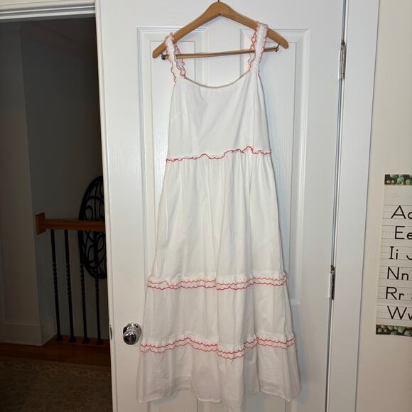 J crew Dresses & Skirts - J Crew women’s white midi sundress. Size 6. Cottagecore Whimsical Cotton ruffles